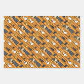 Halloween Wrapping Paper Set Geschenkpapier Set (Vorderseite)