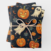 Halloween Wrapping Paper Sheets Geschenkpapier Set (Beispiel)