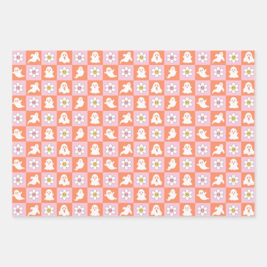 Halloween Wrapping Paper Sheets Set 3 Geschenkpapier Set (Vorderseite 3)