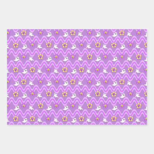 Halloween Wrapping Paper Sheets Set 3 Geschenkpapier Set (Vorderseite)