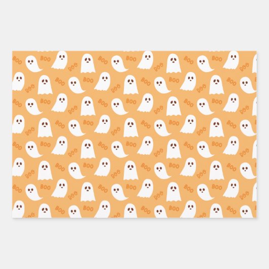 Halloween Wrapping Paper Sheets Set 3 Geschenkpapier Set (Vorderseite 2)