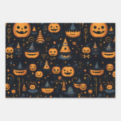 Halloween Wrapping Paper Sheets Set 3 Geschenkpapier Set (Vorderseite 3)