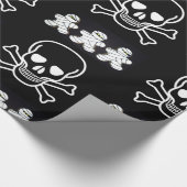 Halloween Wrapping Paper, Skull Geschenkpapier (Ecke)