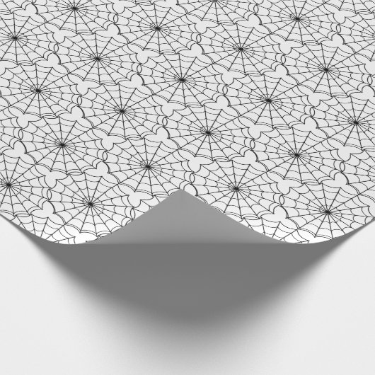 Halloween Wrapping Paper-Spider-Webs Geschenkpapier (Ecke)