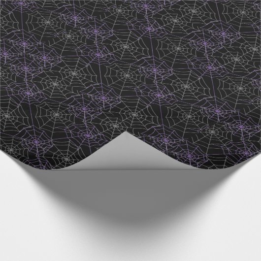 Halloween Wrapping Paper-Spider Webs Geschenkpapier (Ecke)
