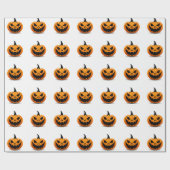 Halloween Wrapping Paper Spooky Jack-O’ Lantern Geschenkpapier (Flach)