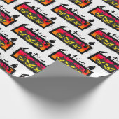 Halloween Wrapping Paper (weißer Hintergrund) Geschenkpapier (Ecke)