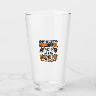 Halloween Wundervolle Zeit Des Jahres Vintage-Shir Glas