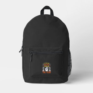 Halloween Wundervolle Zeit Geist und Kürbis Vintag Bedruckter Rucksack