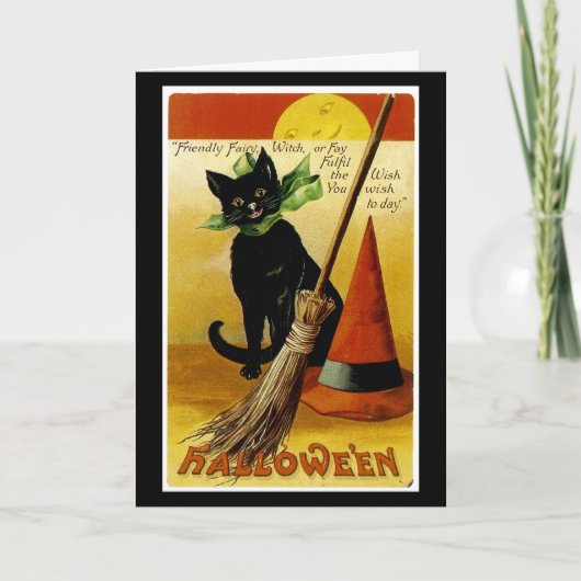 Halloween-Wunsch Karte (Vorderseite)