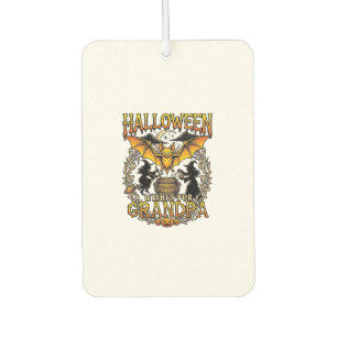 Halloween-Wünsche Opa Fledermaus Hexen Kessel_1 Autolufterfrischer