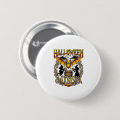 Halloween-Wünsche Opa Fledermaus Hexen Kessel_1 Button (Vorne & Hinten)