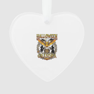 Halloween-Wünsche Opa Fledermaus Hexen Kessel_1 Ornament