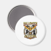 Halloween-Wünsche Opa Fledermaus Hexenkessel_1 Magnet (Vorderseite/Rückseite)
