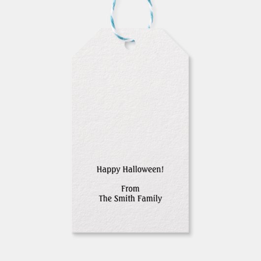 Halloween wurde dir gebohrt geschenkanhänger (Rückseite)