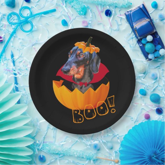 Halloween-Wursthund Pappteller (Party)