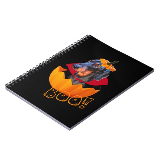 Halloween-Wurstkürbis Notizblock (Linke Seite)