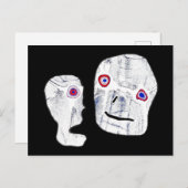 Halloween x Stone Zombie Außerirdischen Postkarte (Vorne/Hinten)