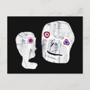 Halloween x Stone Zombie Außerirdischen Postkarte