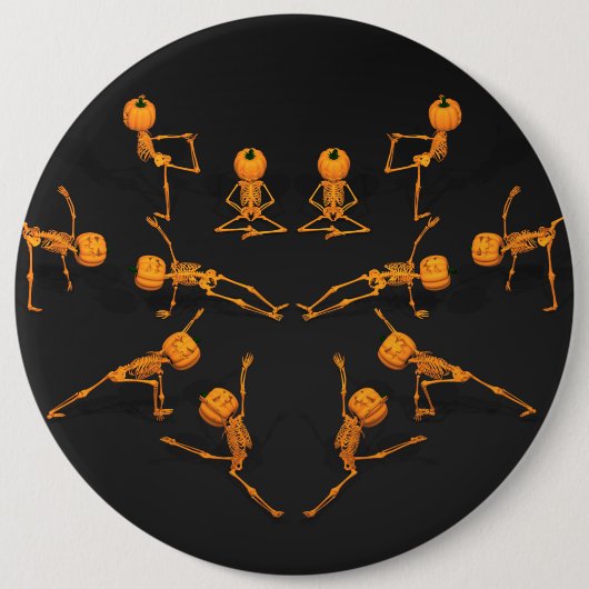 Halloween-Yoga-Klasse Button (Vorderseite)