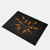 Halloween-Yoga-Klasse Fußmatte (Schrägansicht)