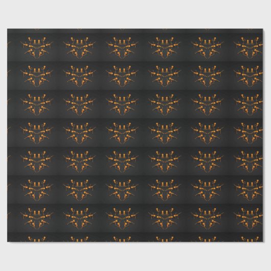 Halloween-Yoga-Klasse Geschenkpapier (Flach)