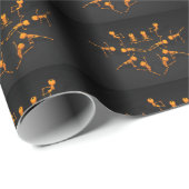 Halloween-Yoga-Klasse Geschenkpapier (Rolleneckpunkt)