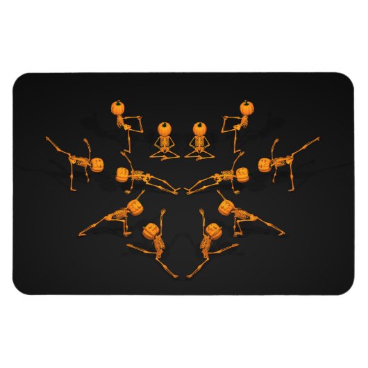 Halloween-Yoga-Klasse Magnet (Horizontal)