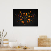Halloween-Yoga-Klasse Poster (Küche)