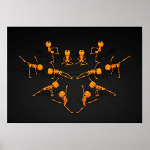 Halloween-Yoga-Klasse Poster