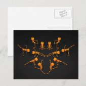Halloween-Yoga-Klasse Postkarte (Vorne/Hinten)