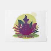 Halloween Yoga Namaste Hexen Fußmatte (Vorderseite)