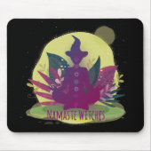 Halloween Yoga Namaste Hexen Mousepad (Vorne)