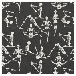 Halloween yoga skeletts schwarz stoff