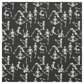 Halloween yoga skeletts schwarz stoff (Muster)