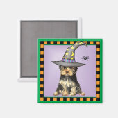 Halloween Yorkie Magnet (Vorderseite/Rückseite)