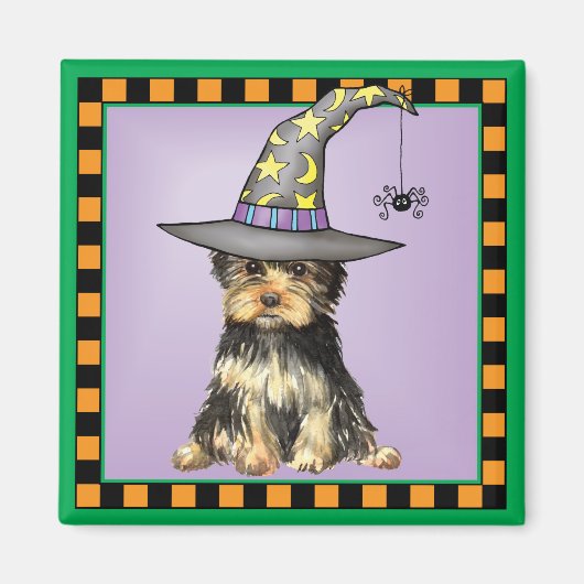 Halloween Yorkie Magnet (Vorne)