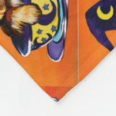 Halloween Yorkie Poo Fleecedecke (Ecke)