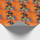 Halloween Yorkie Poo Geschenkpapier (Ecke)