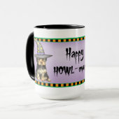 Halloween Yorkie Tasse (Vorderseite Links)