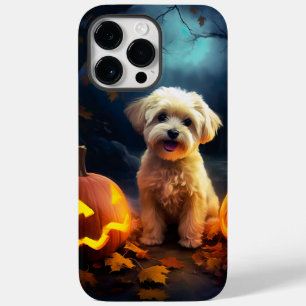 Halloween Yorkipoo mit Pumpkins Beängstigend Case-Mate iPhone 14 Pro Max Hülle