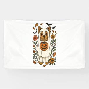 Halloween Yorkshire Terrier Blume Halloween Banner