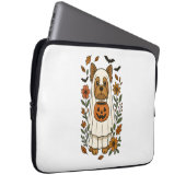 Halloween Yorkshire Terrier Blume Halloween Laptopschutzhülle (Vorne Rechts)