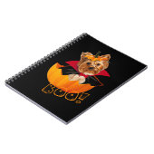 Halloween Yorkshire Terrier-Hundekürbis Notizblock (Linke Seite)