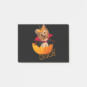 Halloween Yorkshire Terrier-Hundekürbis Post-it Klebezettel