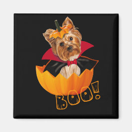 Halloween Yorkshire Terrier Kürbis Magnet