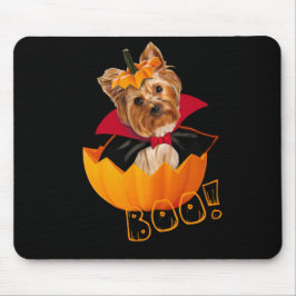 Halloween Yorkshire Terrier Kürbis Mousepad