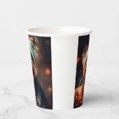 Halloween Yorkshire Terrier mit Pumpkins Beängstig Pappbecher (Links)