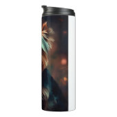 Halloween Yorkshire Terrier mit Pumpkins Beängstig Thermosbecher (Nach rechts gedreht)