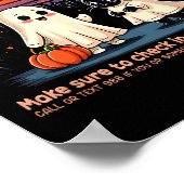 Halloween you Good, Boo_ Suicide Prevention Mental Poster (Ecke)